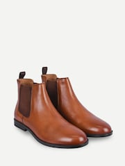 Off The Hook Brown Trueman Leather Chelsea Boots - Image 2 of 6