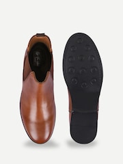 Off The Hook Brown Trueman Leather Chelsea Boots - Image 3 of 6