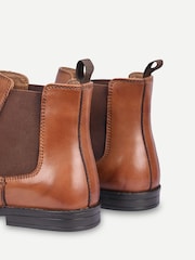 Off The Hook Brown Trueman Leather Chelsea Boots - Image 6 of 6