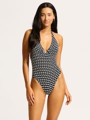 Seafolly Ring Front Halter Swimsuit - Image 2 of 4
