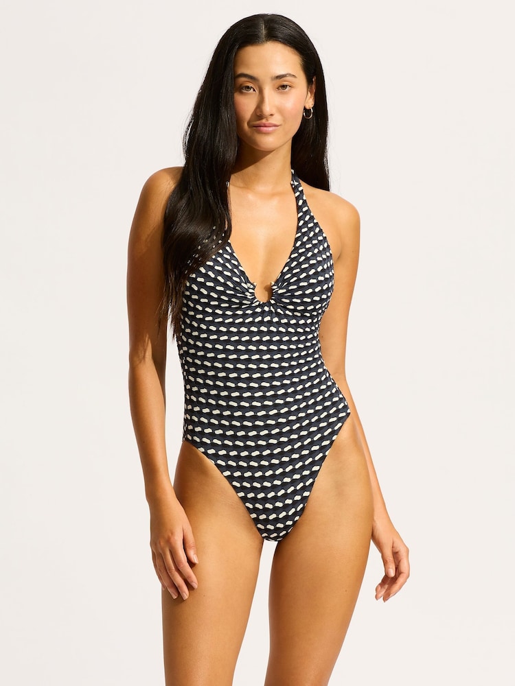 Seafolly Ring Front Halter Swimsuit - Image 2 of 4