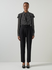 LK Bennett Margaux Ruffle Shoulder Blouse - Bild 2 von 5