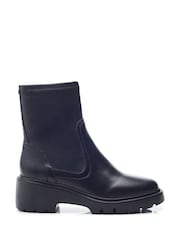 Moda in Pelle Arvert Stud Detailed Sock Ankle Black Boots - Image 1 of 4