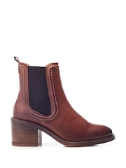 Moda in Pelle Omally Cording Detail Leather Chelsea Boots - Image 1 of 4