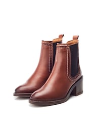 Moda in Pelle Omally Cording Detail Leather Chelsea Boots - Image 2 of 4