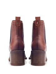 Moda in Pelle Omally Cording Detail Leather Chelsea Boots - Image 3 of 4