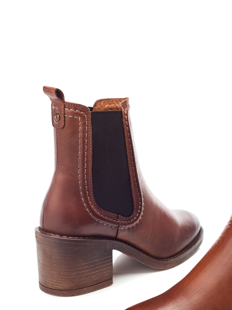 Moda in Pelle Omally Cording Detail Leather Chelsea Boots - Image 4 of 4