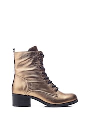 Moda in Pelle BEZZIE LACE UP LEATHER ANKLE BOOT - Image 1 of 4