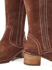 Moda in Pelle Rodell Chunky Side Zip Long Boots - Image 4 of 4