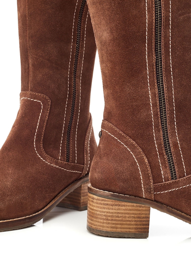 Moda in Pelle Rodell Chunky Side Zip Long Boots - Image 4 of 4