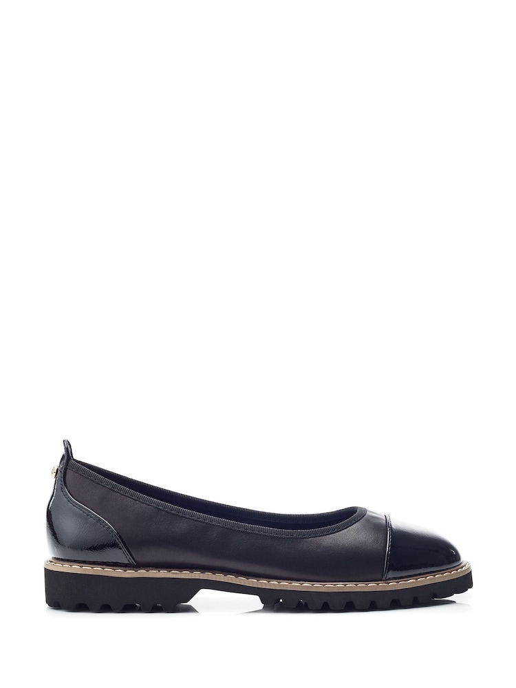 črna - Moda in Pelle Egleton Toe Cap Ballerina Shoes - Slika 1 iz 4 črna - Moda in Pelle Egleton Toe Cap Ballerina Shoes - Slika 1 iz 4