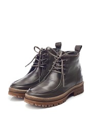 Moda in Pelle Orchid Apron Toe Slab Ankle Boots - Image 2 of 4