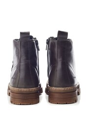 Moda in Pelle Orchid Apron Toe Slab Ankle Boots - Image 3 of 4