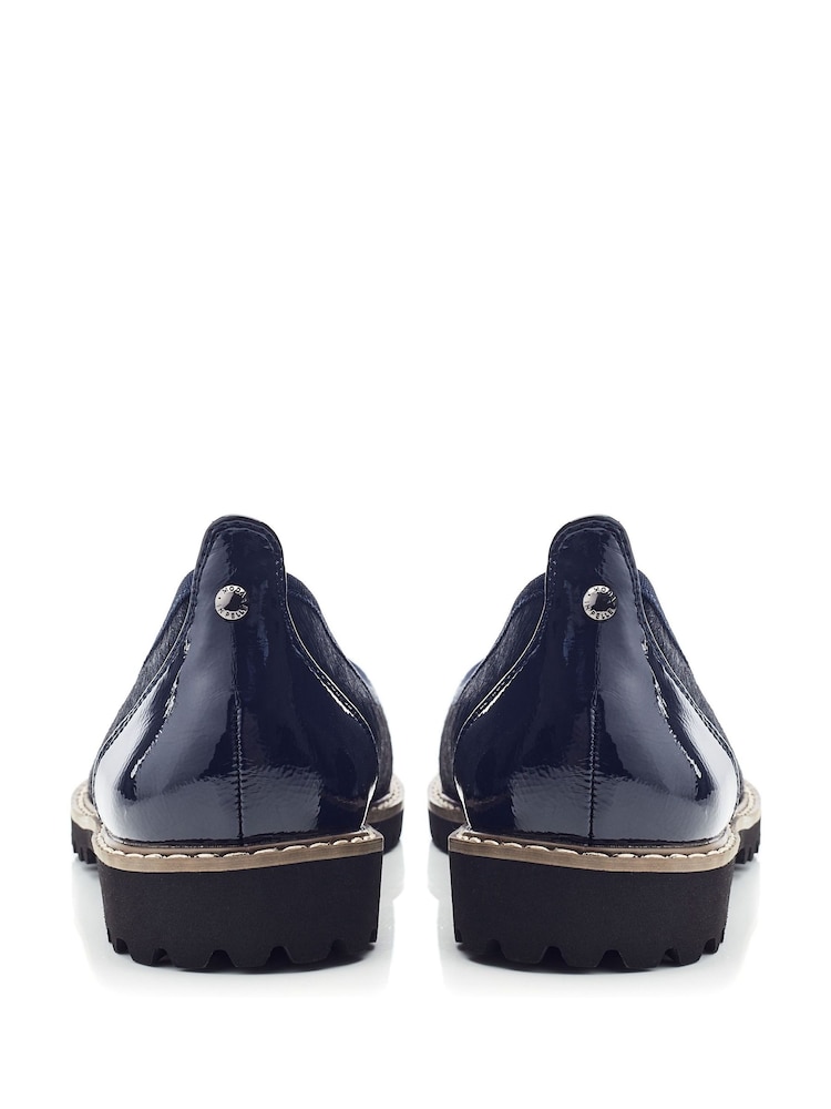 modra - Moda in Pelle Egleton Toe Cap Ballerina Shoes - Slika 2 iz 4