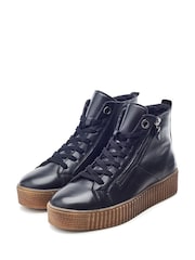 Moda in Pelle Oldfield Lace-Up Leather Boots With Slap Sole - Image 2 of 4