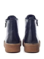 Moda in Pelle Oldfield Lace-Up Leather Boots With Slap Sole - Image 3 of 4
