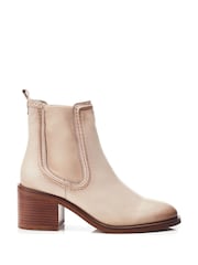 Moda in Pelle Omally Cording Detail Leather Chelsea Boots - Image 1 of 4