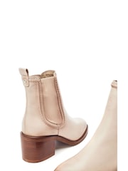 Moda in Pelle Omally Cording Detail Leather Chelsea Boots - Image 4 of 4