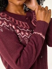Roman Red Petite Pattern Button Cardigan - Image 5 of 5