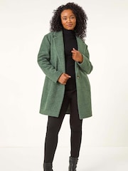 Roman Green Petite Buttoned Coat - Image 1 of 5