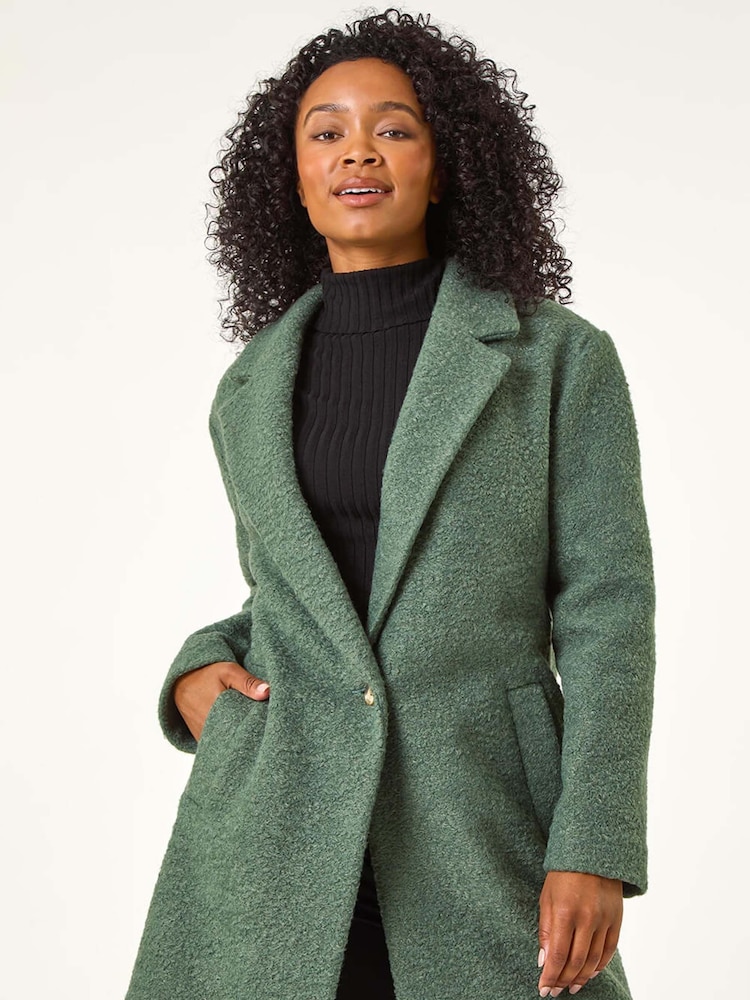 Roman Green Petite Buttoned Coat - Image 2 of 5