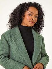 Roman Green Petite Buttoned Coat - Image 4 of 5