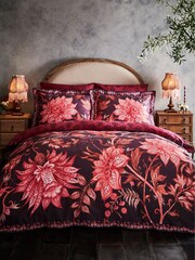 Joe Browns Purple Reversible Boho Floral 200TC Cotton Sateen Duvet Cover and Pillowcase Set - Image 3 of 4