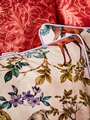 Joe Browns Cream Crest and Floral Print Reversible 200TC Cotton Sateen Duvet Cover and Pillowcase Set - Image 5 of 5