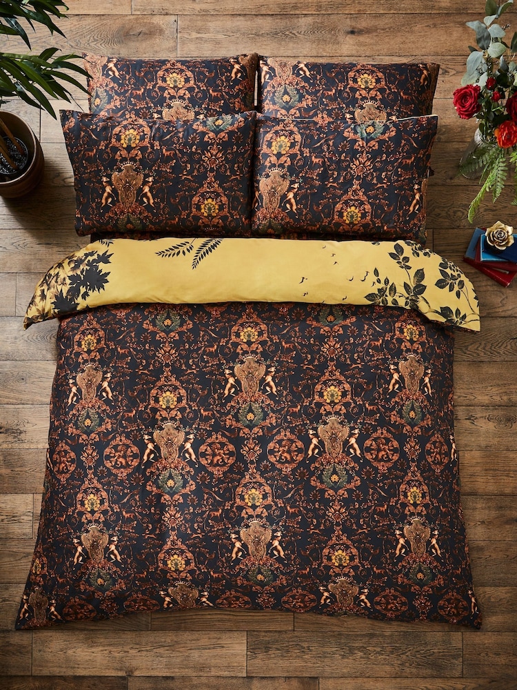 Joe Browns Black Forest Scene Reversible 200TC Cotton Sateen Duvet Cover and Pillowcase Set - Image 2 of 5