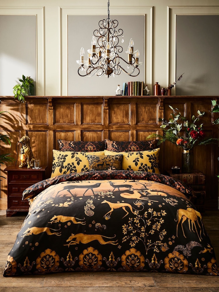 Joe Browns Black Forest Scene Reversible 200TC Cotton Sateen Duvet Cover and Pillowcase Set - Image 5 of 5