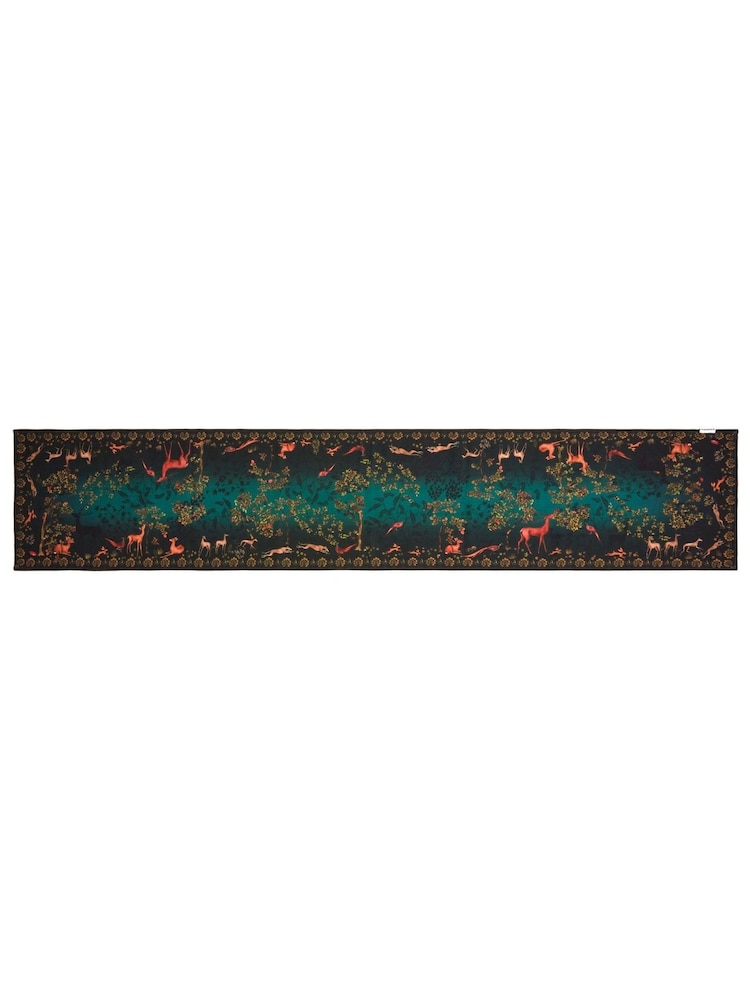 Joe Browns Green Forest Print Tassel-Trim Table Runner - Image 4 of 4