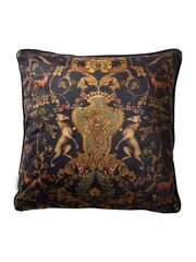Joe Browns Black Reversible Autumn Forest Velvet Cushion - Image 4 of 5