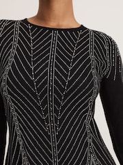Phase Eight Black Lexie Stud Dress - Image 4 of 7