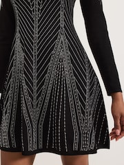 Phase Eight Black Lexie Stud Dress - Image 5 of 7