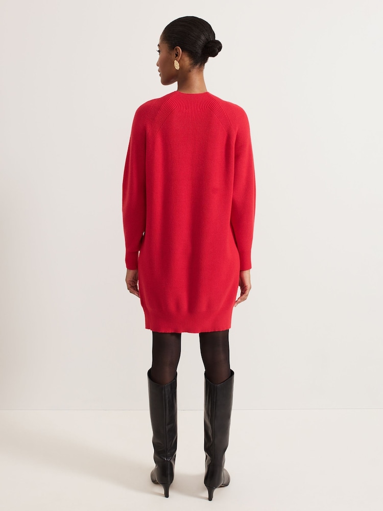 Phase Eight Red Eliana Jumper Dress - Image 2 of 6