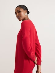 Phase Eight Red Eliana Jumper Dress - Image 5 of 6