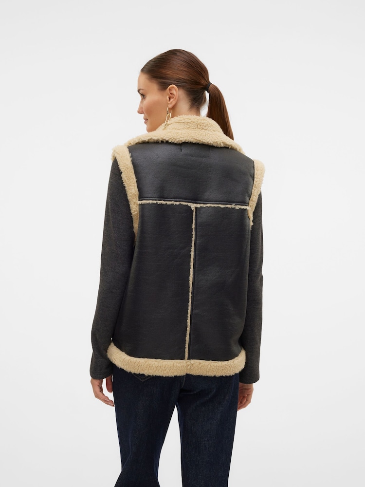 VERO MODA Teddy Sleeveless Gilet - Bild 2 von 6