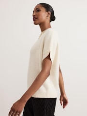 Phase Eight White Allie Jewelled Knit Jumper - Image 6 of 7