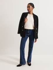 Phase Eight White Allie Jewelled Knit Jumper - Image 7 of 7