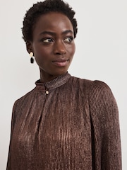 Phase Eight Pink Ella Chain Swing Dress - Image 6 of 7