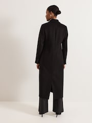 Negro - Phase Eight Lydia Long Wool Coat - Imagen 2 de 7