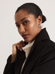 Negro - Phase Eight Lydia Long Wool Coat - Imagen 5 de 7