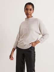 Phase Eight Grey Layla Cashmere Knit Jumper - Image 1 of 7