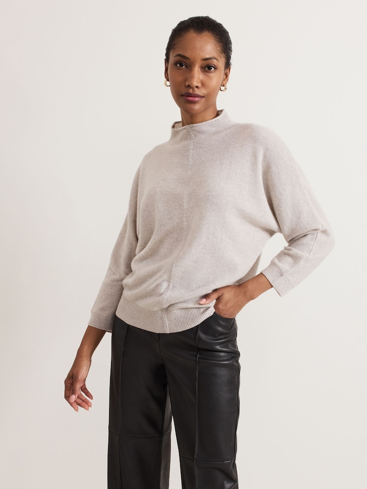 Phase Eight Grey Layla Cashmere Knit Jumper - Image 1 of 7