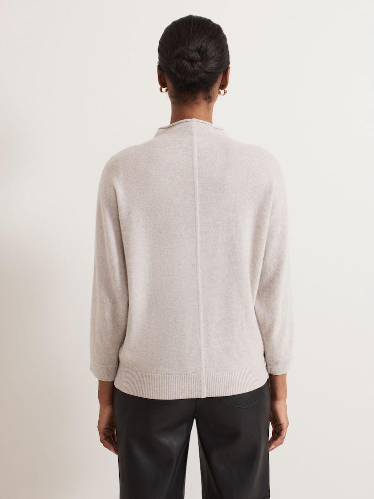 Phase Eight Grey Layla Cashmere Knit Jumper - Image 2 of 7