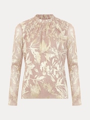 Phase Eight Gold Pippa Floral Top - Image 8 of 8