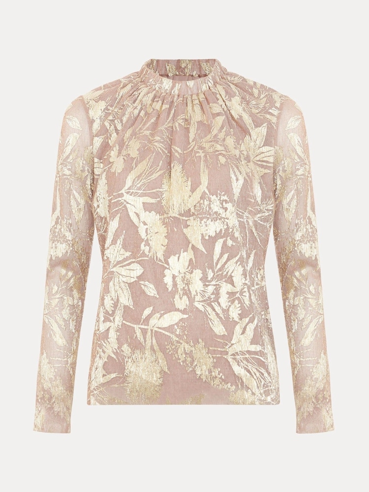 Phase Eight Gold Pippa Floral Top - Image 8 of 8
