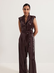 Phase Eight Red Petite Ivey Jumpsuit - Image 3 of 7