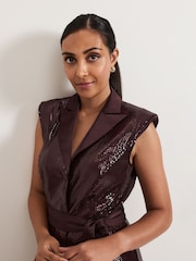 Phase Eight Red Petite Ivey Jumpsuit - Image 4 of 7