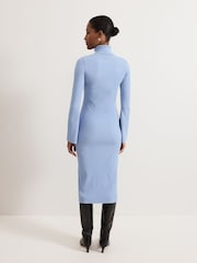 Phase Eight Blue Kylie Knit Dress - Image 2 of 7